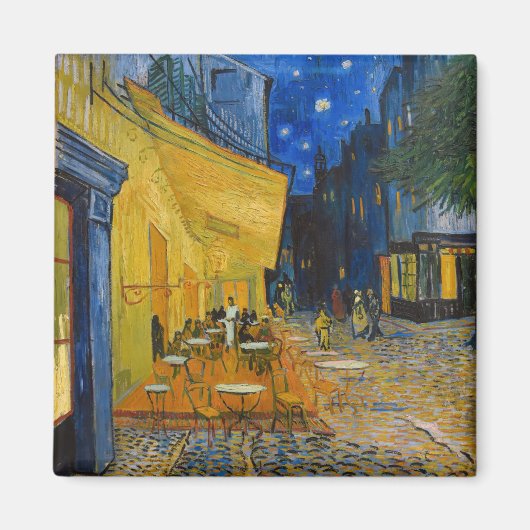 Vincent van Gogh - Café Terrasse am Abend Magnet (Vorne)