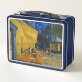 Vincent van Gogh - Café Terrasse am Abend Metall Brotdose (Rückseite)