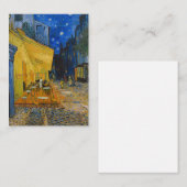 Vincent van Gogh - Café Terrasse am Abend Mitteilungskarte (Vorne/Hinten)