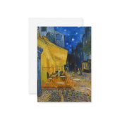Vincent van Gogh - Café Terrasse am Abend Mitteilungskarte (Vorderseite/Rückseite Beispiel)