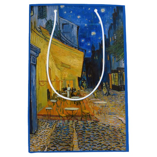 Vincent van Gogh - Café Terrasse am Abend Mittlere Geschenktüte (Vorderseite)