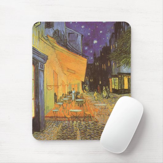 Vincent van Gogh - Café Terrasse am Abend Mousepad (Mit Mouse)