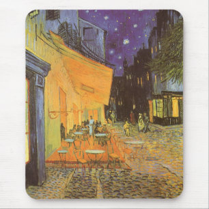 Vincent van Gogh - Café Terrasse am Abend Mousepad