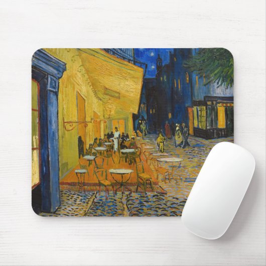 Vincent van Gogh - Café Terrasse am Abend Mousepad (Mit Mouse)