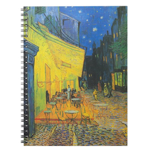 Vincent Van Gogh Café Terrasse am Abend Notizblock (Vorderseite)