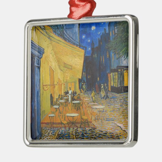 Vincent van Gogh - Café Terrasse am Abend Ornament Aus Metall (Links)