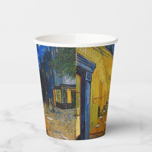 Vincent van Gogh - Café Terrasse am Abend Pappbecher (Links)