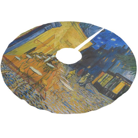 Vincent van Gogh - Café Terrasse am Abend Polyester Weihnachtsbaumdecke (Schrägansicht)