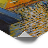 Vincent van Gogh - Café Terrasse am Abend Poster (Ecke)