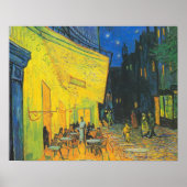 Vincent Van Gogh Café Terrasse am Abend Poster (Vorne)