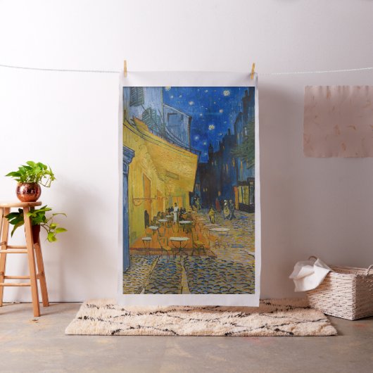 Vincent van Gogh - Café Terrasse am Abend Stoff (Beispiel)