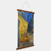 Vincent van Gogh - Café Terrasse am Abend Wandteppich Mit Holzrahmen (Gewinkelt)