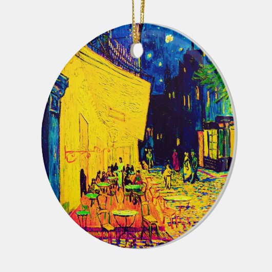Vincent Van Gogh - Café Terrasse am Pop Art Keramikornament (Links)