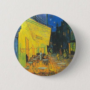 Vincent Van Gogh Café-Terrasse bei Nacht  Button