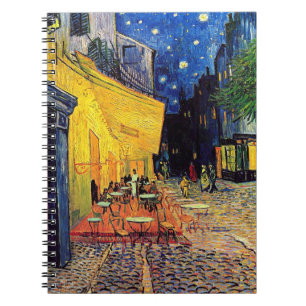 Vincent Van Gogh - Café-Terrasse bei Nacht Fine Ar Notizblock