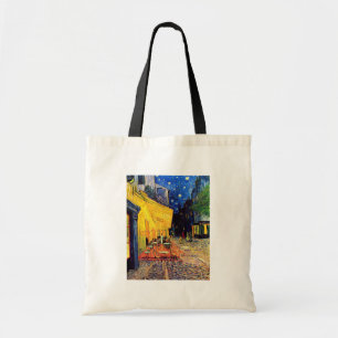 Vincent Van Gogh - Café-Terrasse bei Nacht Fine Ar Tragetasche
