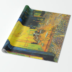 Vincent Van Gogh Café-Terrasse bei Nacht Fine Art Geschenkpapier