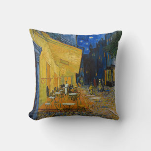 Vincent van Gogh - Café-Terrasse bei Nacht Kissen