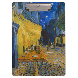 Vincent van Gogh - Café-Terrasse bei Nacht Klemmbrett