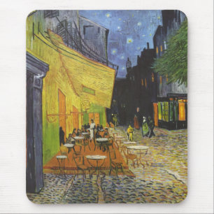 Vincent Van Gogh - Café Terrasse bei Nacht Mousepad