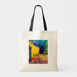 Vincent Van Gogh - Café-Terrasse bei Nacht Pop Art Tragetasche