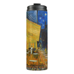 Vincent van Gogh - Café-Terrasse bei Nacht Thermosbecher