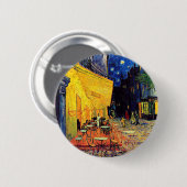 Vincent Van Gogh - Café Terrasse Button (Vorne & Hinten)