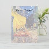 Vincent Van Gogh - Café Terrasse Einladung (Stehend Vorderseite)