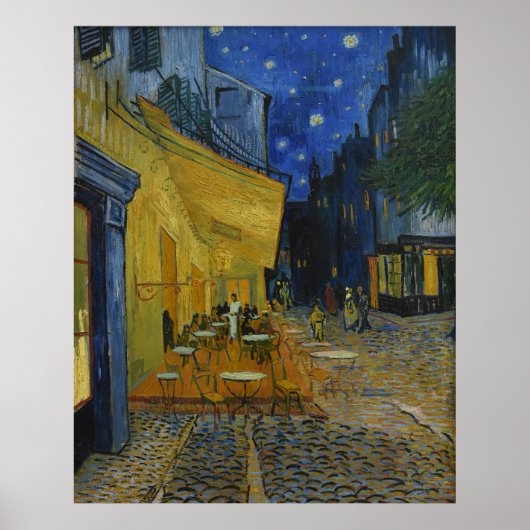 Vincent Van Gogh Café Terrasse Klassische Malerei Poster (Vorne)