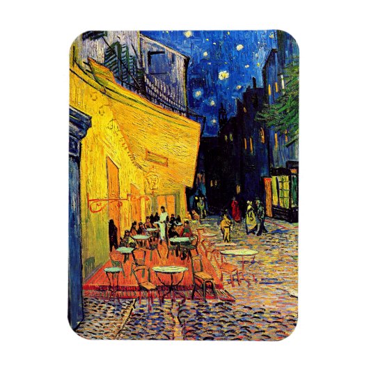 Vincent Van Gogh - Café Terrasse Magnet (Vertikal)