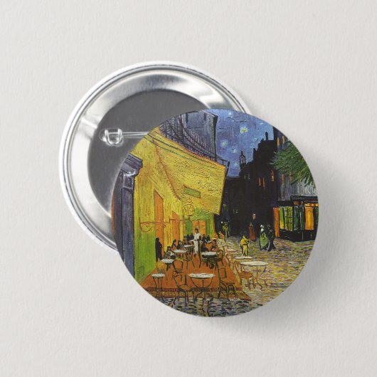 Vincent van Gogh - Café-Terrasse nachts Button (Vorne & Hinten)