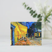 Vincent Van Gogh - Café Terrasse Post Card Postkarte (Stehend Vorderseite)