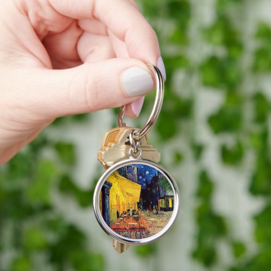 Vincent Van Gogh - Café Terrasse Schlüsselanhänger (Hand)