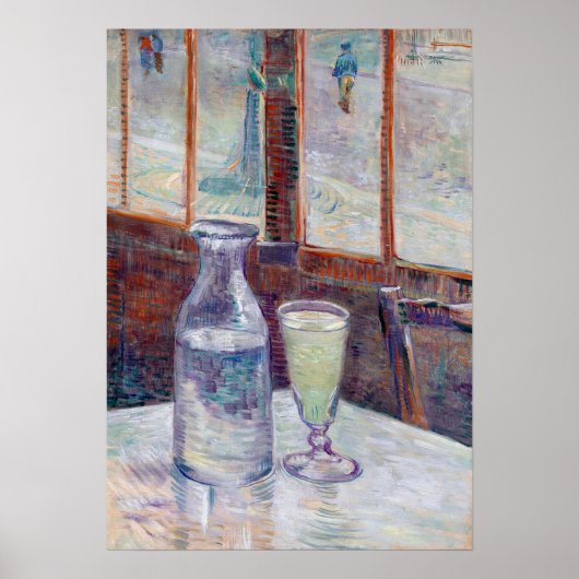 Vincent van Gogh Café Tische mit Absinth Poster (Vorne)