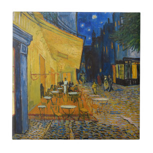 Vincent van Gogh - Caféterrasse bei Nacht Fliese