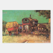 Vincent van Gogh - Campingplatz der Sinti und Roma Geschenkpapier Set (Vorderseite)