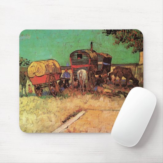 Vincent van Gogh - Campingplatz der Sinti und Roma Mousepad (Mit Mouse)