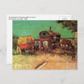 Vincent van Gogh - Campingplatz der Sinti und Roma Postkarte (Vorne/Hinten)