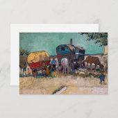 Vincent Van Gogh - Caravans, Sinti und Roma Camp b Dankeskarte (Vorne/Hinten)