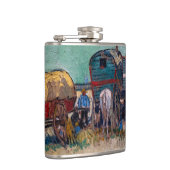 Vincent Van Gogh - Caravans, Sinti und Roma Camp b Flachmann (Rechts)
