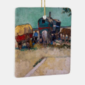 Vincent Van Gogh - Caravans, Sinti und Roma Camp b Keramikornament (Rechts)