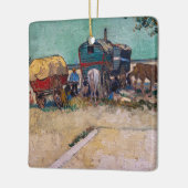 Vincent Van Gogh - Caravans, Sinti und Roma Camp b Keramikornament (Links)