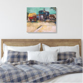 Vincent Van Gogh - Caravans, Sinti und Roma Camp b Leinwanddruck (Insitu (Schlafzimmer))