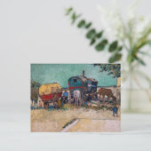 Vincent Van Gogh - Caravans, Sinti und Roma Camp b Postkarte (Stehend Vorderseite)