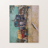 Vincent Van Gogh - Caravans, Sinti und Roma Camp b Puzzle (Vertikal)