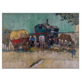 Vincent Van Gogh - Caravans, Sinti und Roma Camp b Schneidebrett (Vorderseite)