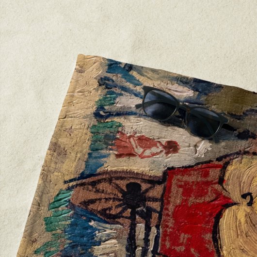 Vincent Van Gogh - Caravans, Sinti und Roma Camp b Strandtuch (Beispiel)