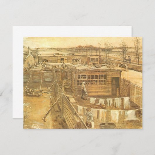 Vincent van Gogh - Carpenter's Yard and Wäsche (Vorne/Hinten)