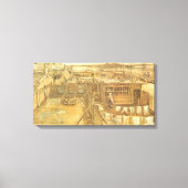 Vincent van Gogh - Carpenter's Yard and Wäsche Leinwanddruck (Vorderseite)