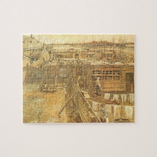 Vincent van Gogh - Carpenter's Yard and Wäsche Puzzle (Horizontal)